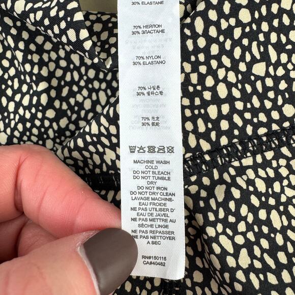 Varley Black Mixed Pebble Print Luna High Rise 7/8 Legging Size Large - Picture 13 of 16